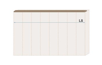 Паспарту без осветление за гардероб Galea L8/GL – изображение-1