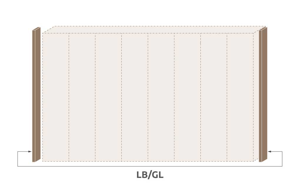 Паспарту без осветление за гардероб Galea LB/GL – изображение-1
