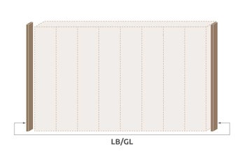 Паспарту без осветление за гардероб Galea LB/GL – изображение-1