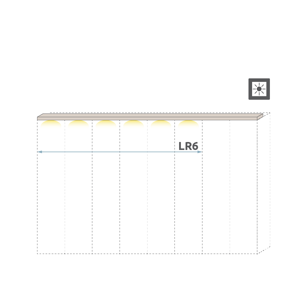 Паспарту с осветление за гардероб LR6-45 Aria – изображение-1