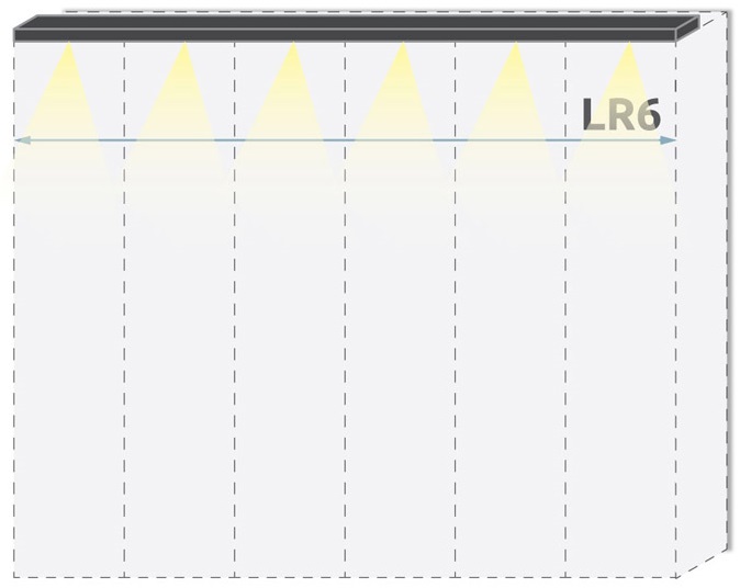 Паспарту с осветление за гардероб Sonata LR6/PN – изображение-1