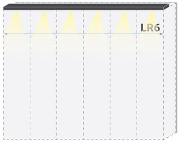 Паспарту с осветление за гардероб PIANO LR6/PN – изображение-1
