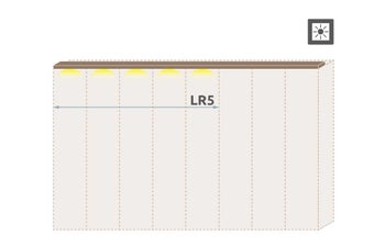 Паспарту с осветление за гардероб Galea LR5/GL – изображение-1