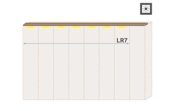 Паспарту с осветление за гардероб Galea LR7/GL – изображение-1