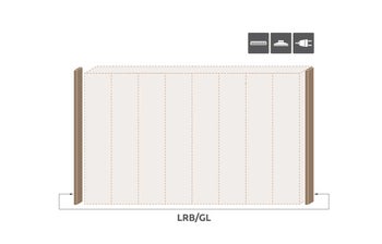 Паспарту с осветление за гардероб Galea LRB/GL – изображение-1