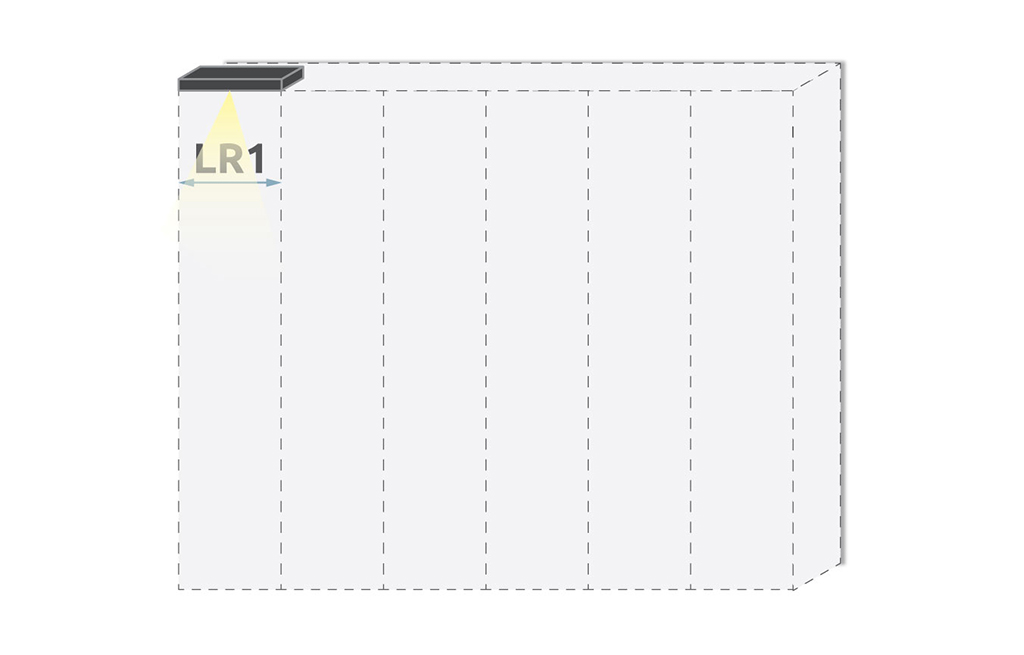 Паспарту с осветление за гардероб Sonata LR1/PN – изображение-1