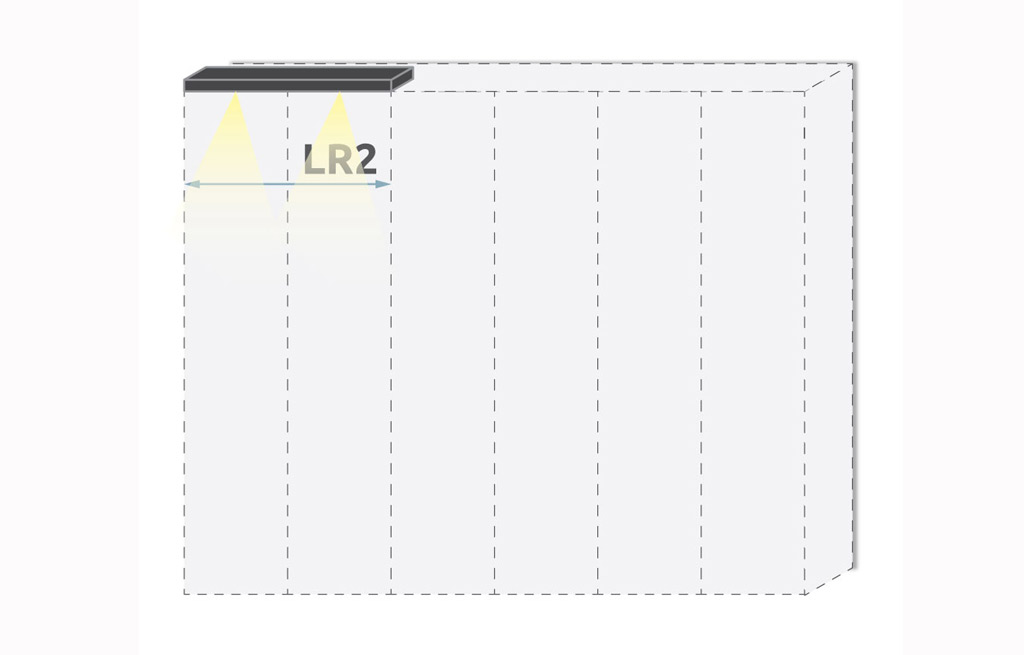 Паспарту с осветление за гардероб Sonata LR2/PN – изображение-1