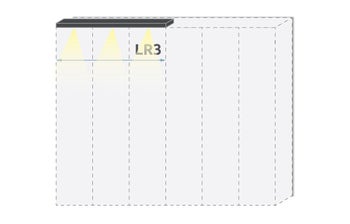 Паспарту с осветление за гардероб PIANO LR3/PN – изображение-1