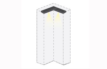 Паспарту с осветление за гардероб PIANO LRU-LD/PN – изображение-1