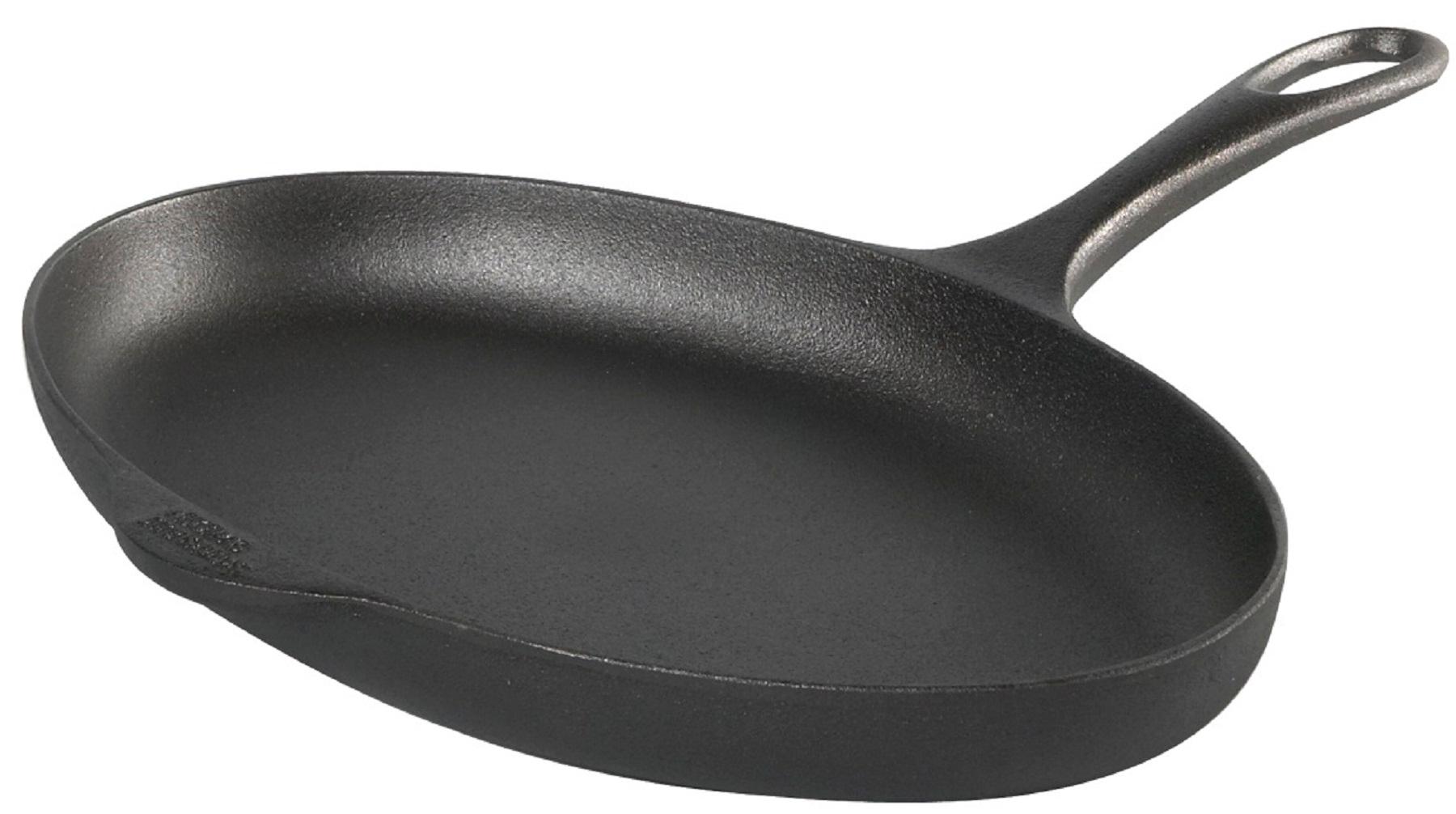 Patelnia do smażenia ryb ∅21 cm żeliwny uchwyt – obraz-1