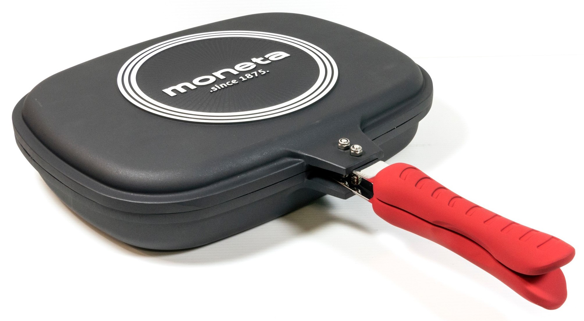 Patelnia grillowa zamykana Pro grill 45x32 cm czarna – obraz-1