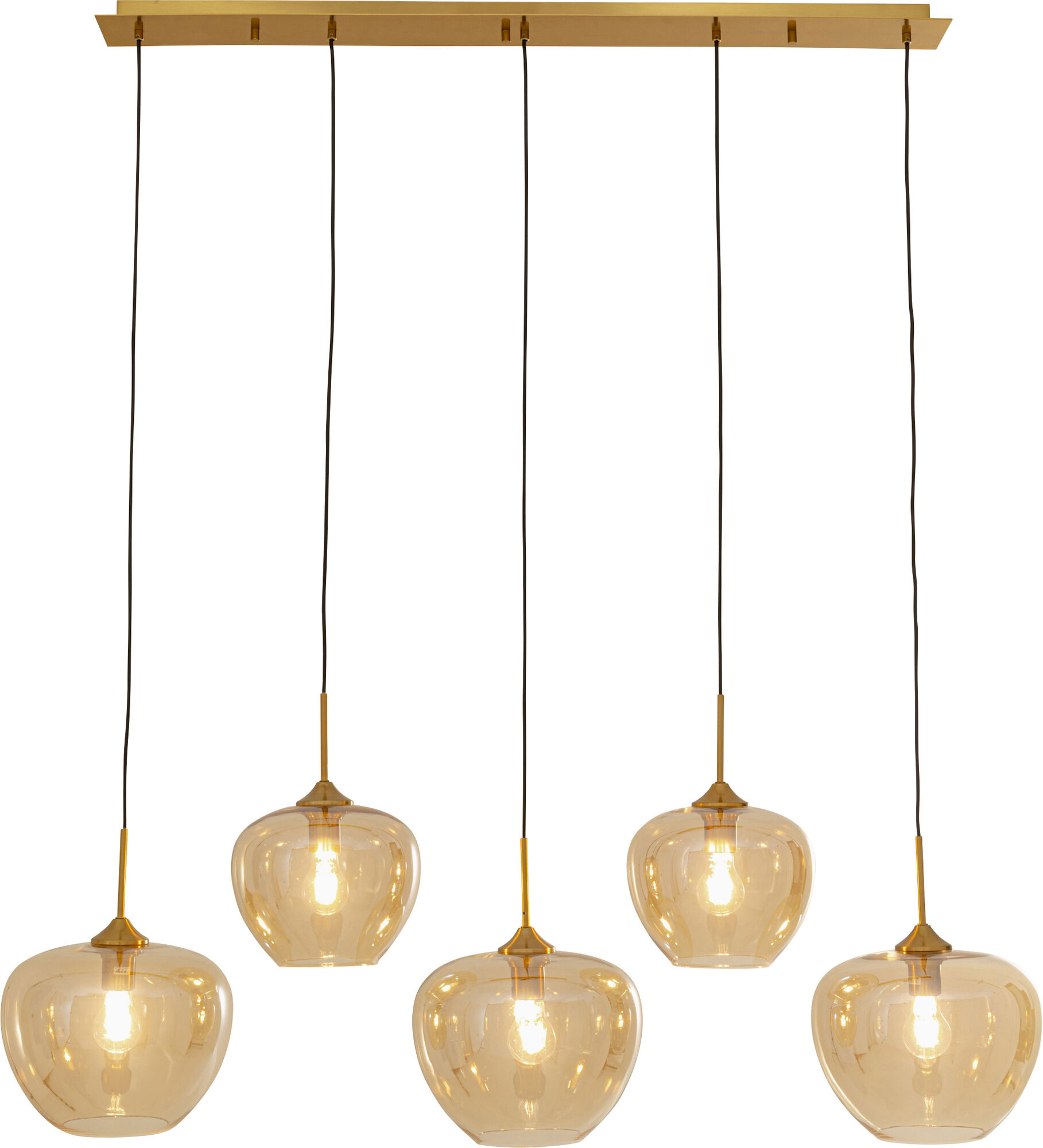 Viseća lampa Sphere Amber Five 160cm – slika-1.