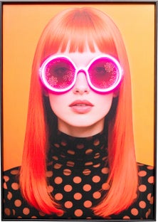 Slika Lady Sunglasses Pink LED 50x70cm – slika-1.