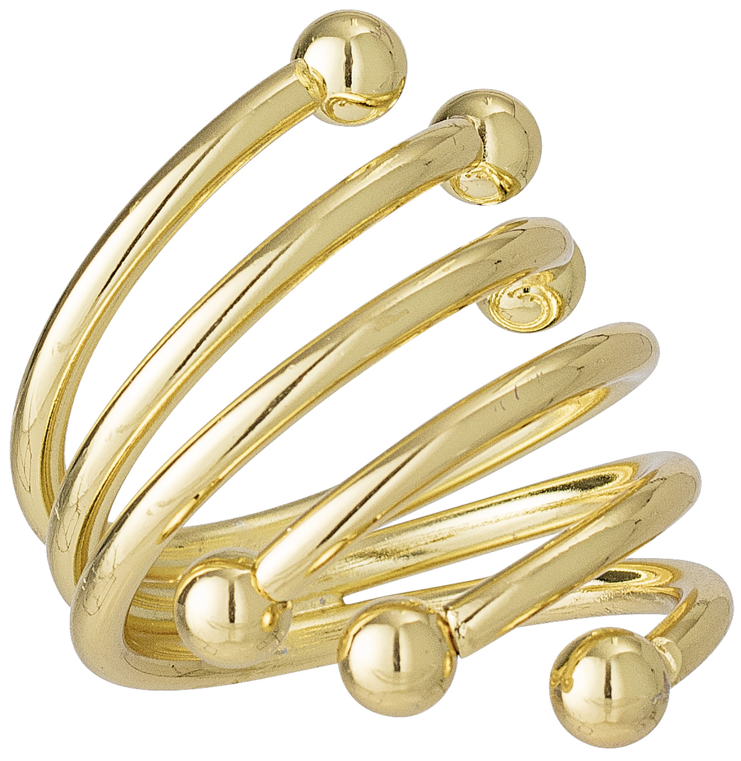 Pierścienie do serwetek Kazi (4-set) złote – obraz-1