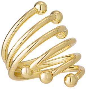 Pierścienie do serwetek Kazi (4-set) złote – obraz-1