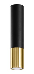 Plafon LOOPEZ czarny/złoty – grafika-1.