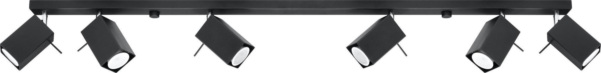 Plafon MERIDA 6L czarny – grafika-1.