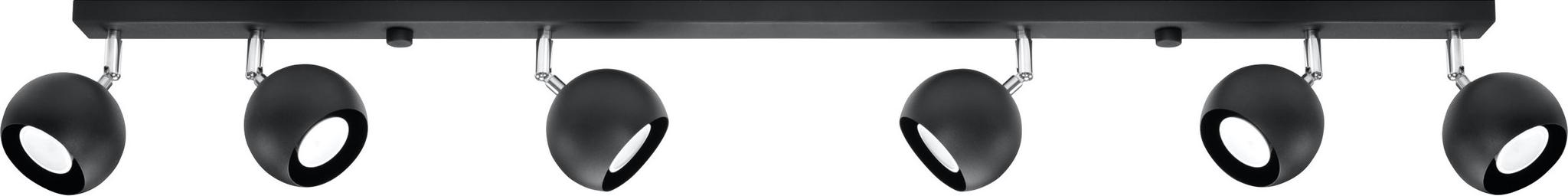 Plafon OCULARE 6L czarny – grafika-1.