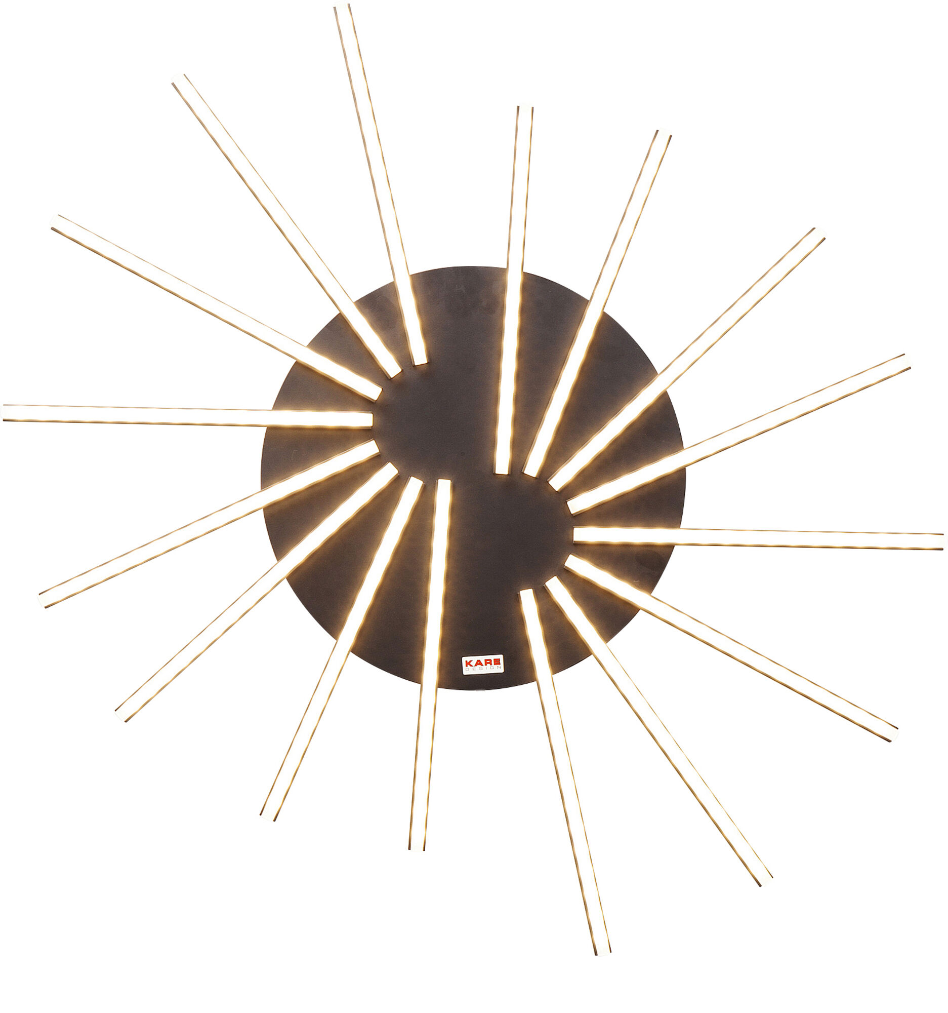 Plafon Radiation LED 73x86 cm czarny – obraz-1