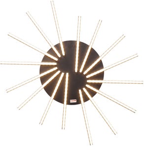 Plafon Radiation LED 73x86 cm czarny – obraz-1