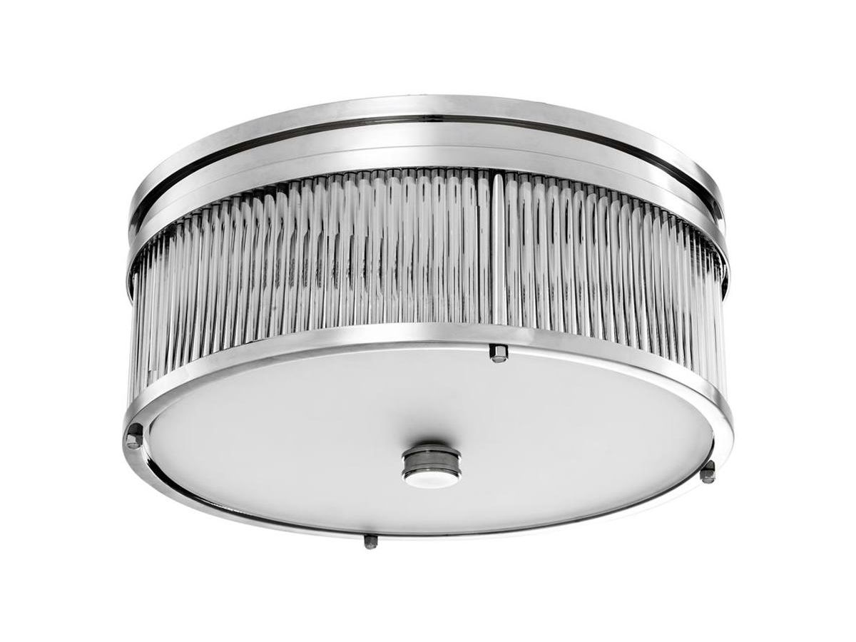 Plafon Stamford Ø41x18 cm srebrny – obraz-1