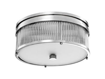 Plafon Stamford Ø41x18 cm srebrny – obraz-1