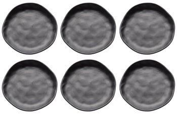 Tallrik Organic - Svart, Ø20 cm, 6-pack – bild-1.
