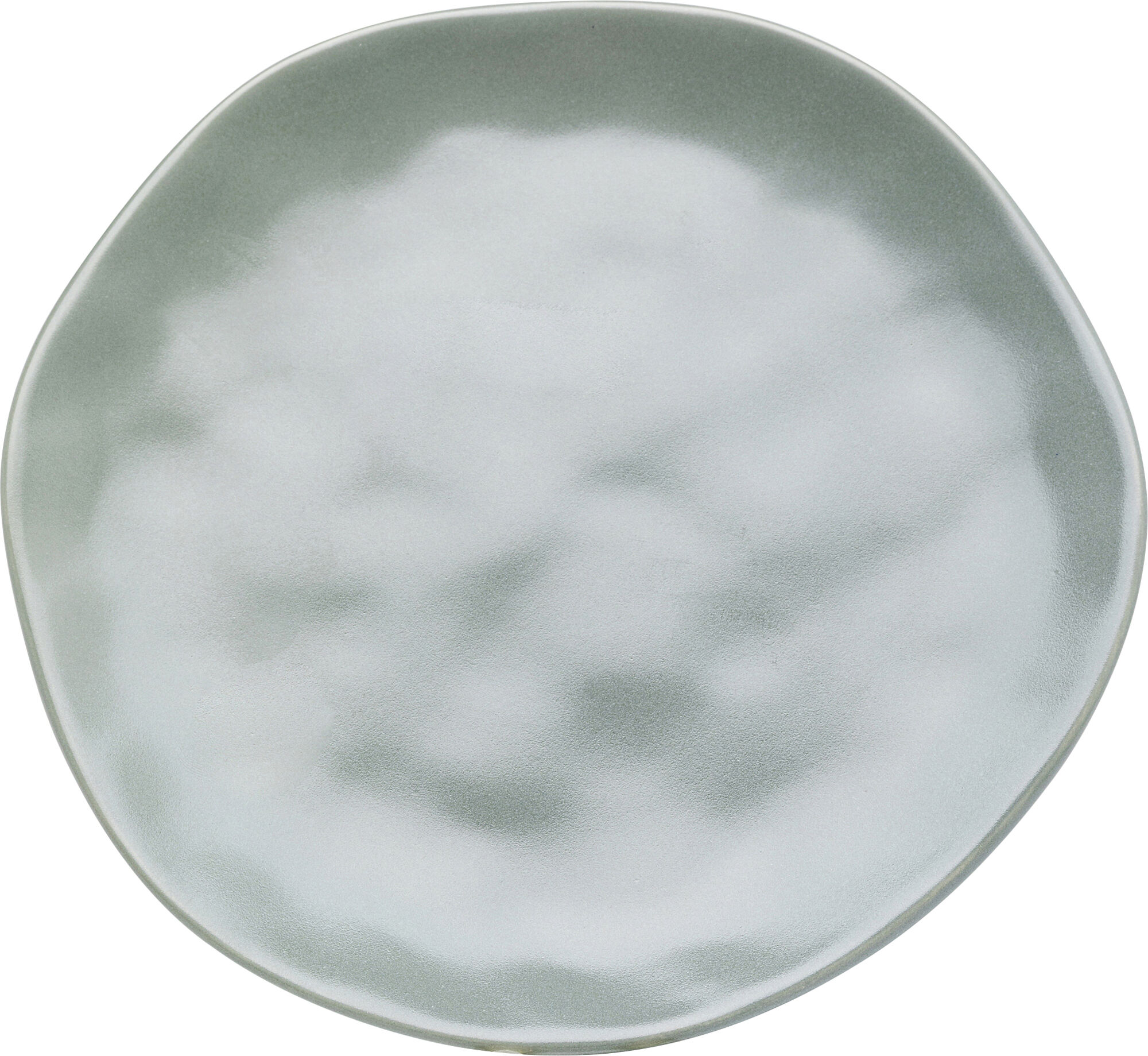 Plato de postre ecológico Ø20 cm verde salvia – Imagen-1.