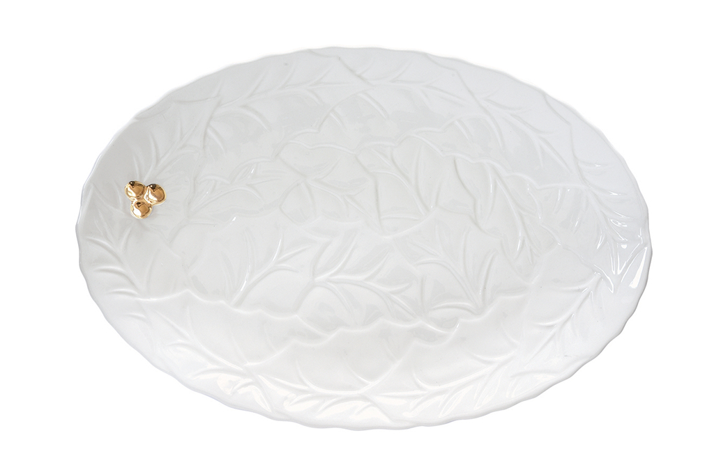 Плато за сервиране HOLLY & BERRIES WHITE – изображение-1
