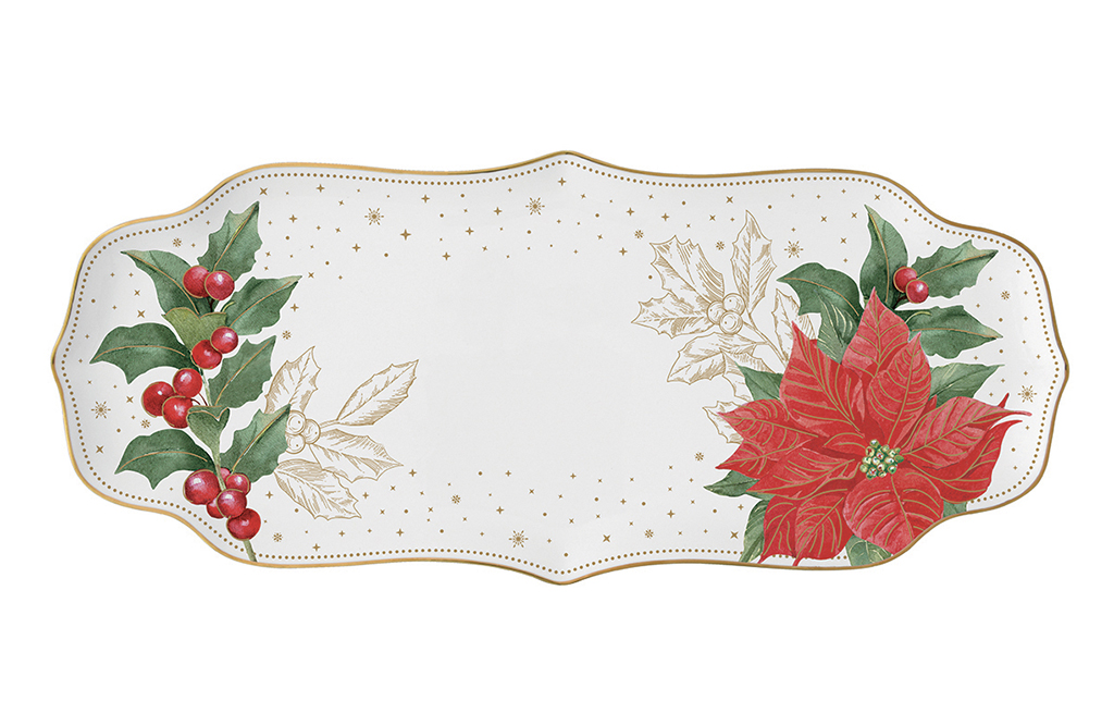 Плато за сервиране POINSETTIA & BERRIES – изображение-1