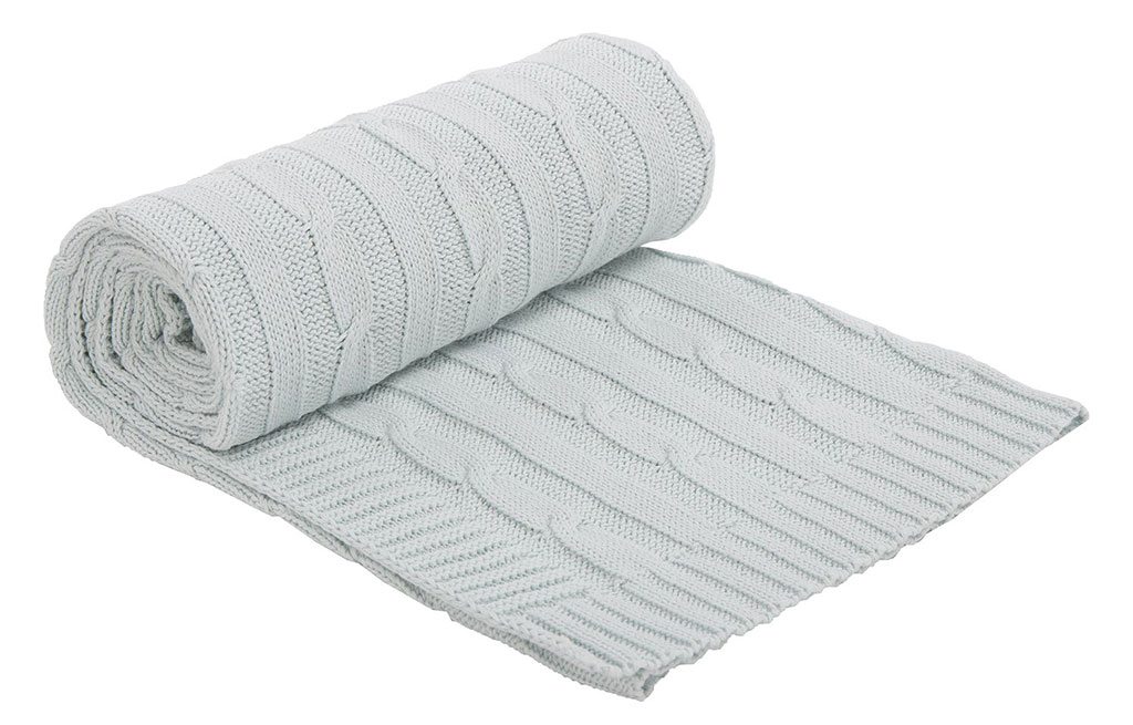 Плетено памучно одеяло Mint – изображение-1