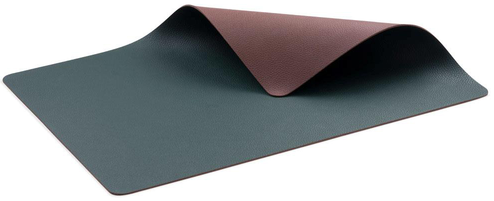 Podkładka na stół Eveey (4-set) 46x33 cm zielona/ciemnobrązowa – obraz-1