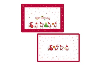 Подложка за хранене - двустранна XMAS GNOMES – изображение-1