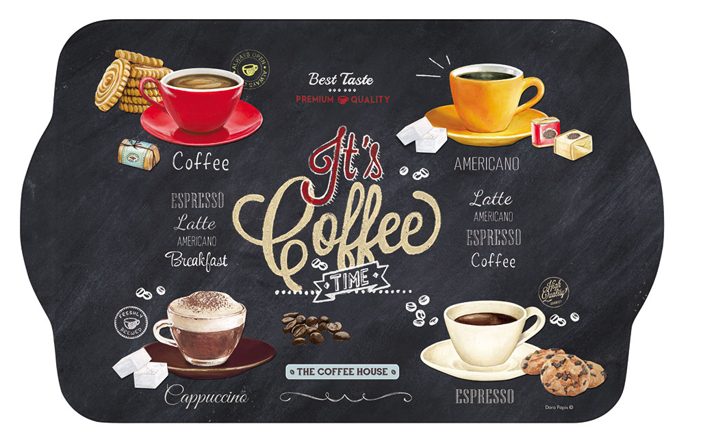 Поднос с дръжки IT'S COFFEE TIME – изображение-1
