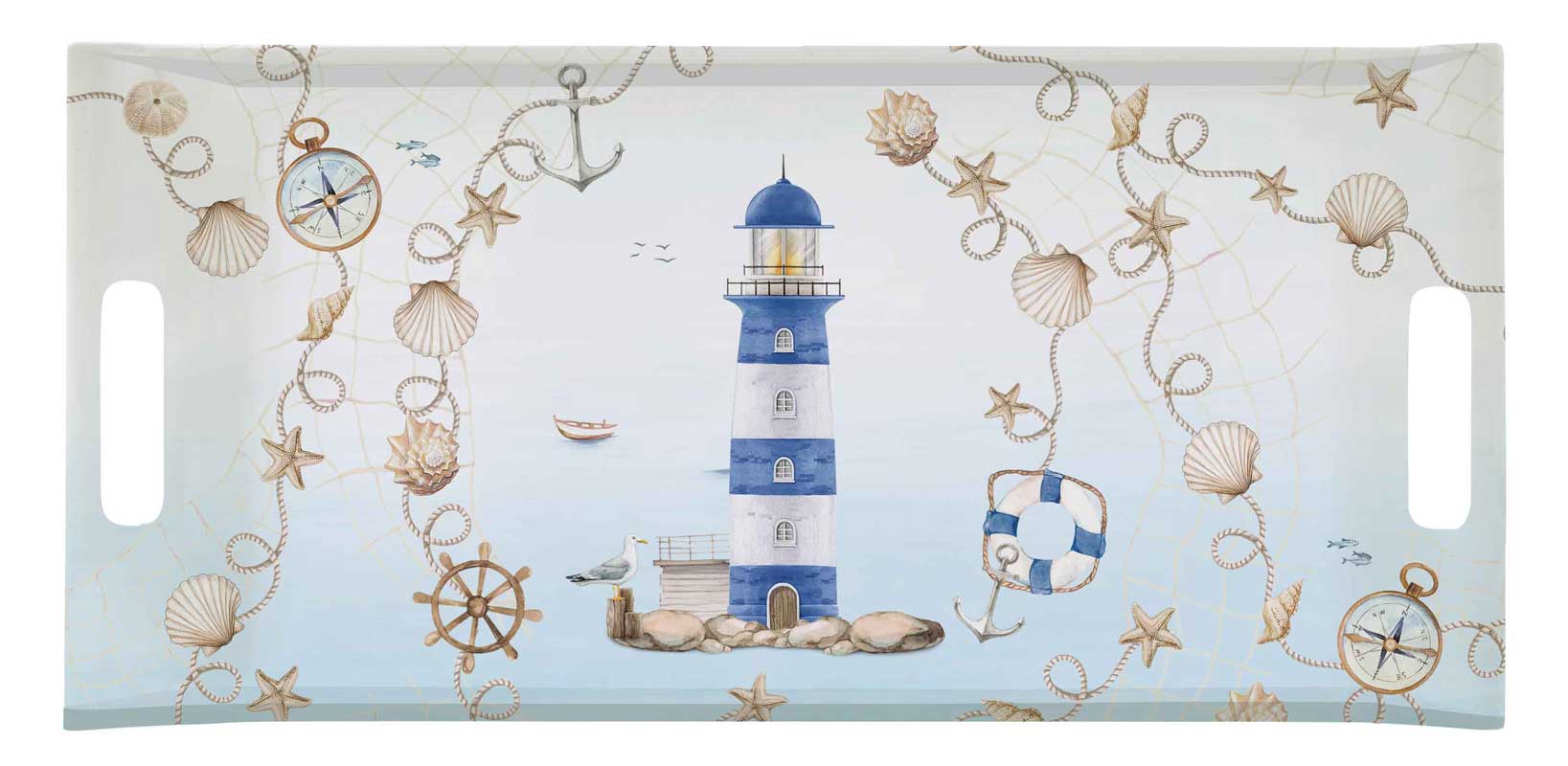 Поднос за сервиране с дръжки BLUE LIGHTHOUSE – изображение-1