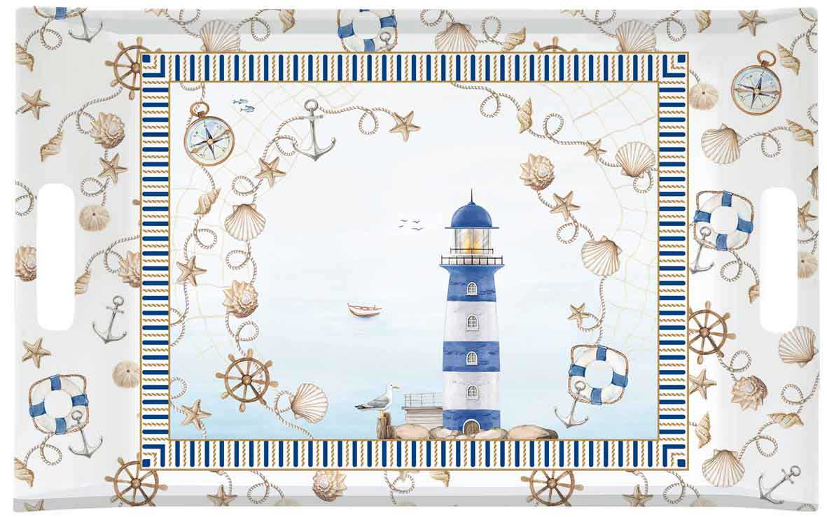 Поднос за сервиране с дръжки BLUE LIGHTHOUSE – изображение-1