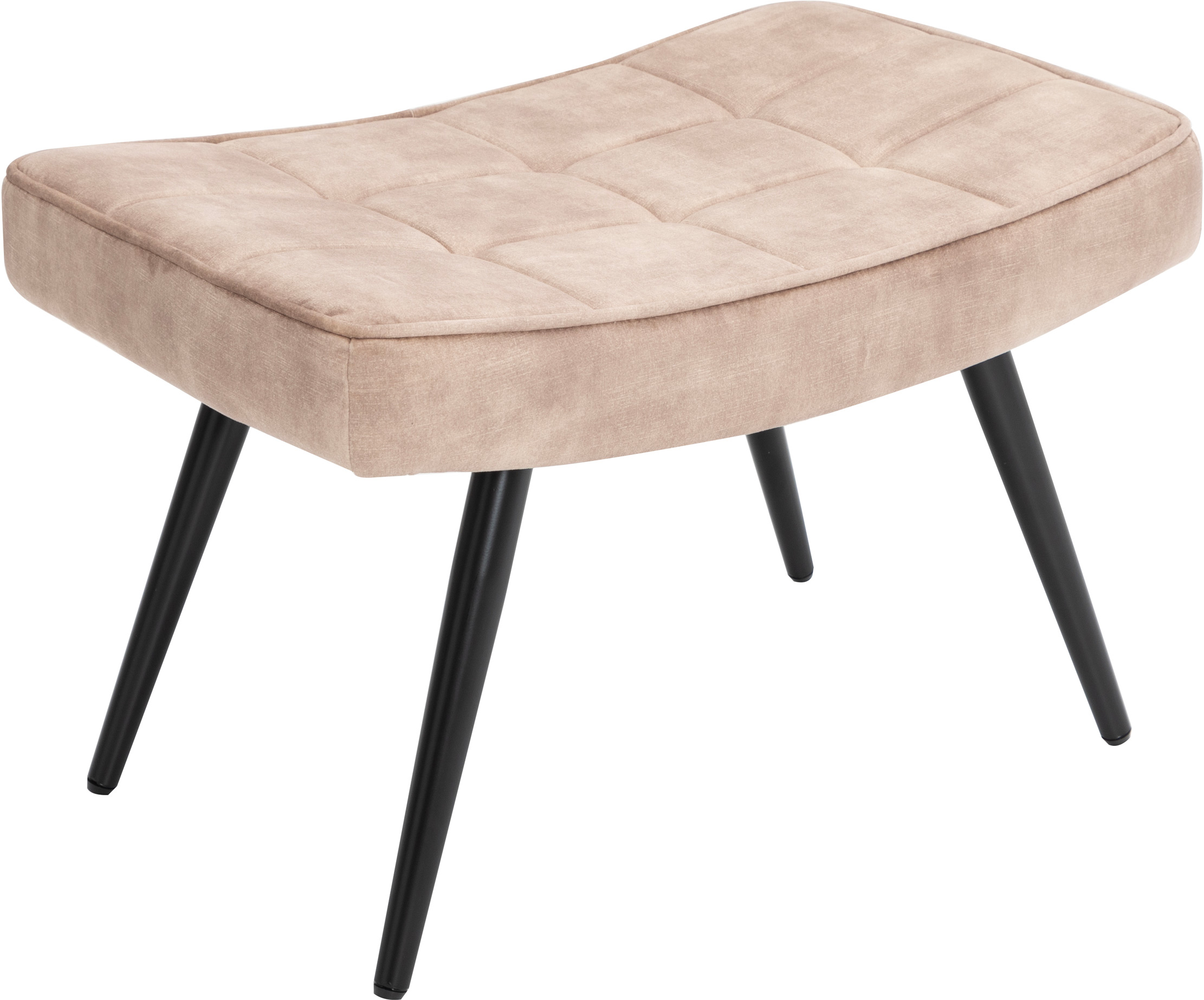 Podnóżek aksamitny pikowany w kolorze szampańskim 61x40 cm – grafika-1.