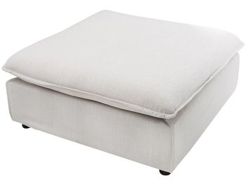 Biały podnóżek kwadratowy w nowoczesnym stylu 100x100 cm – grafika-1.