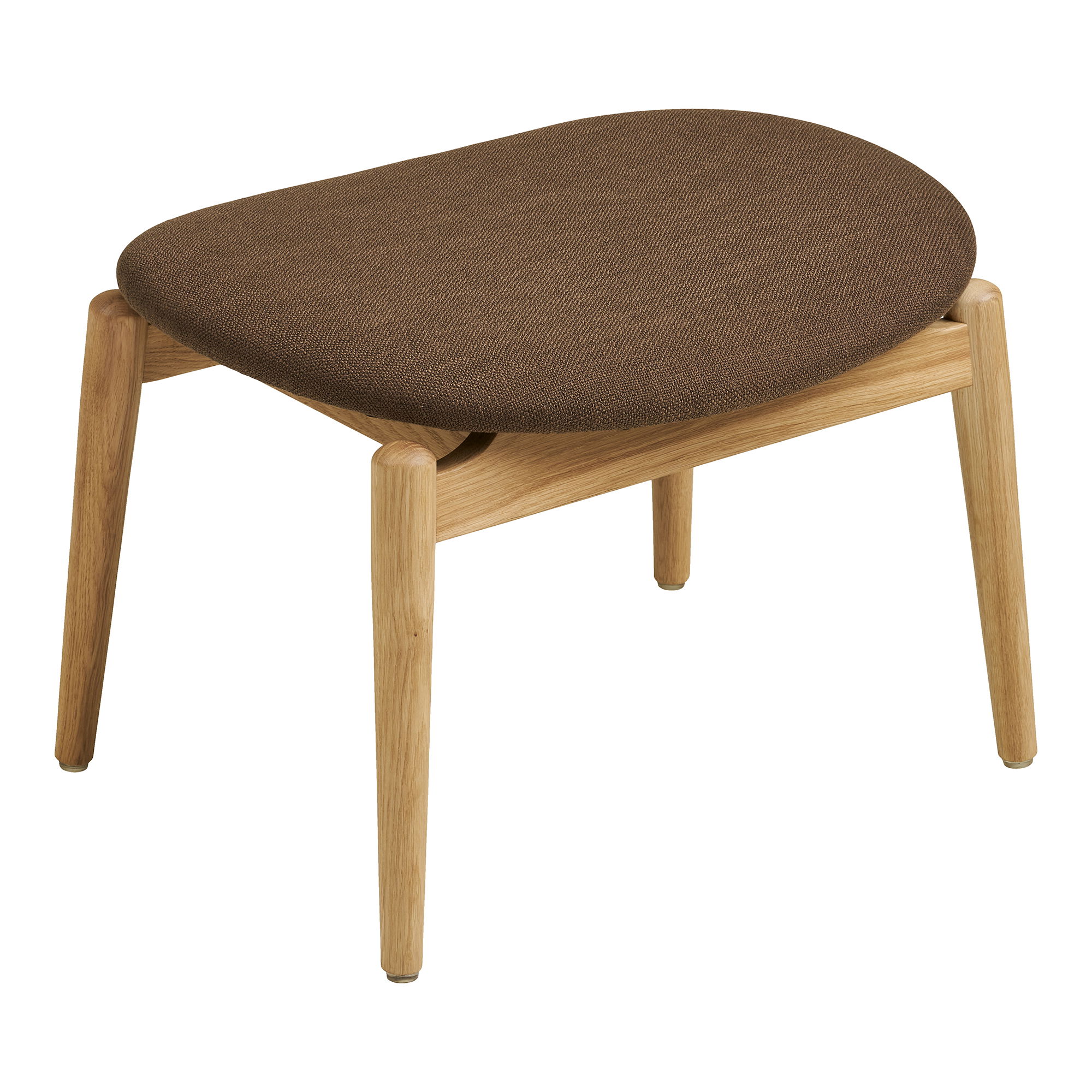 Podnóżek Olvera tkanina brązowa – grafika-1.