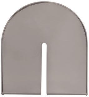 Podpórka na książki szklana szara 10 cm – obraz-1