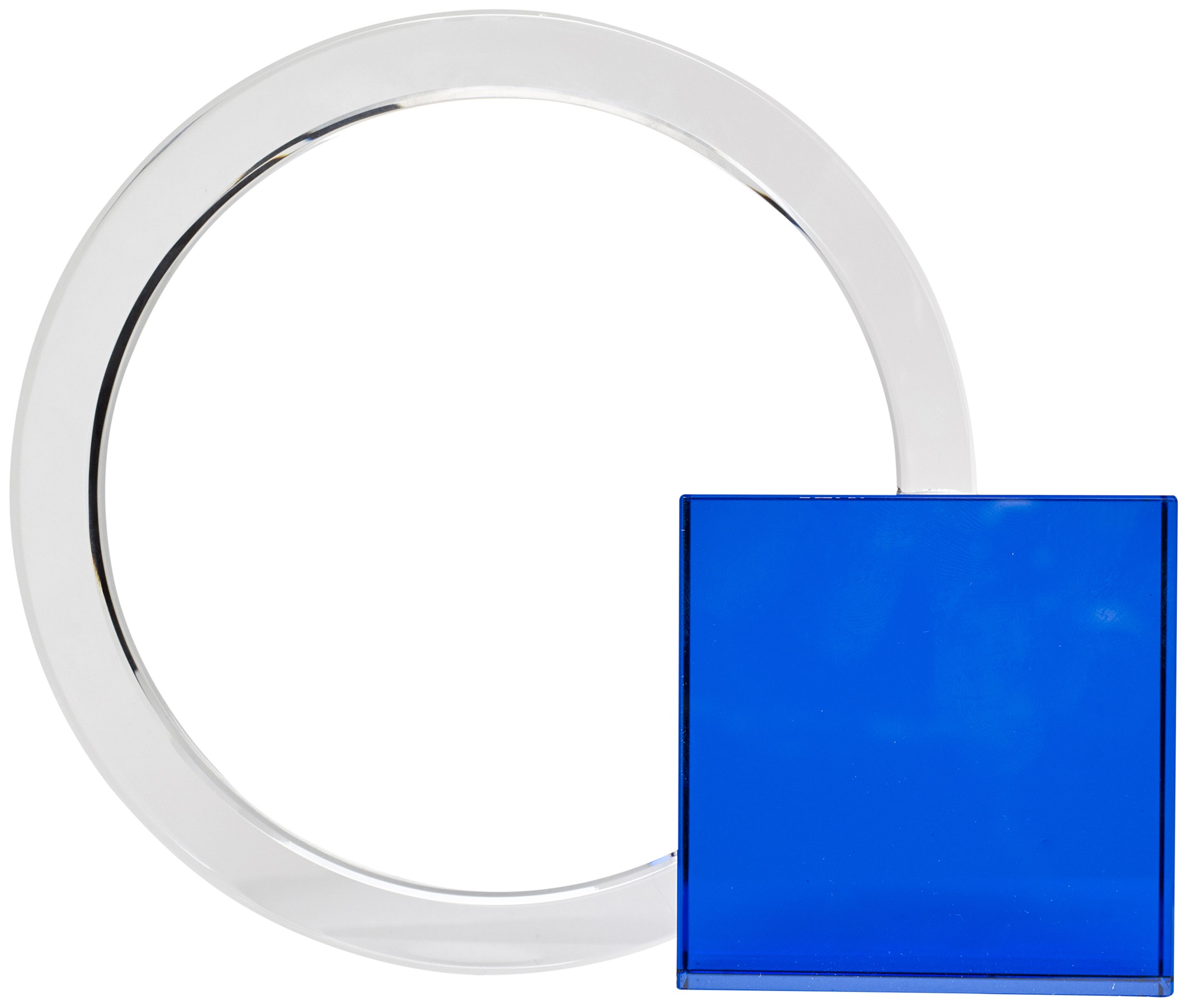 Podpórka na książki szklana 20 cm – obraz-1