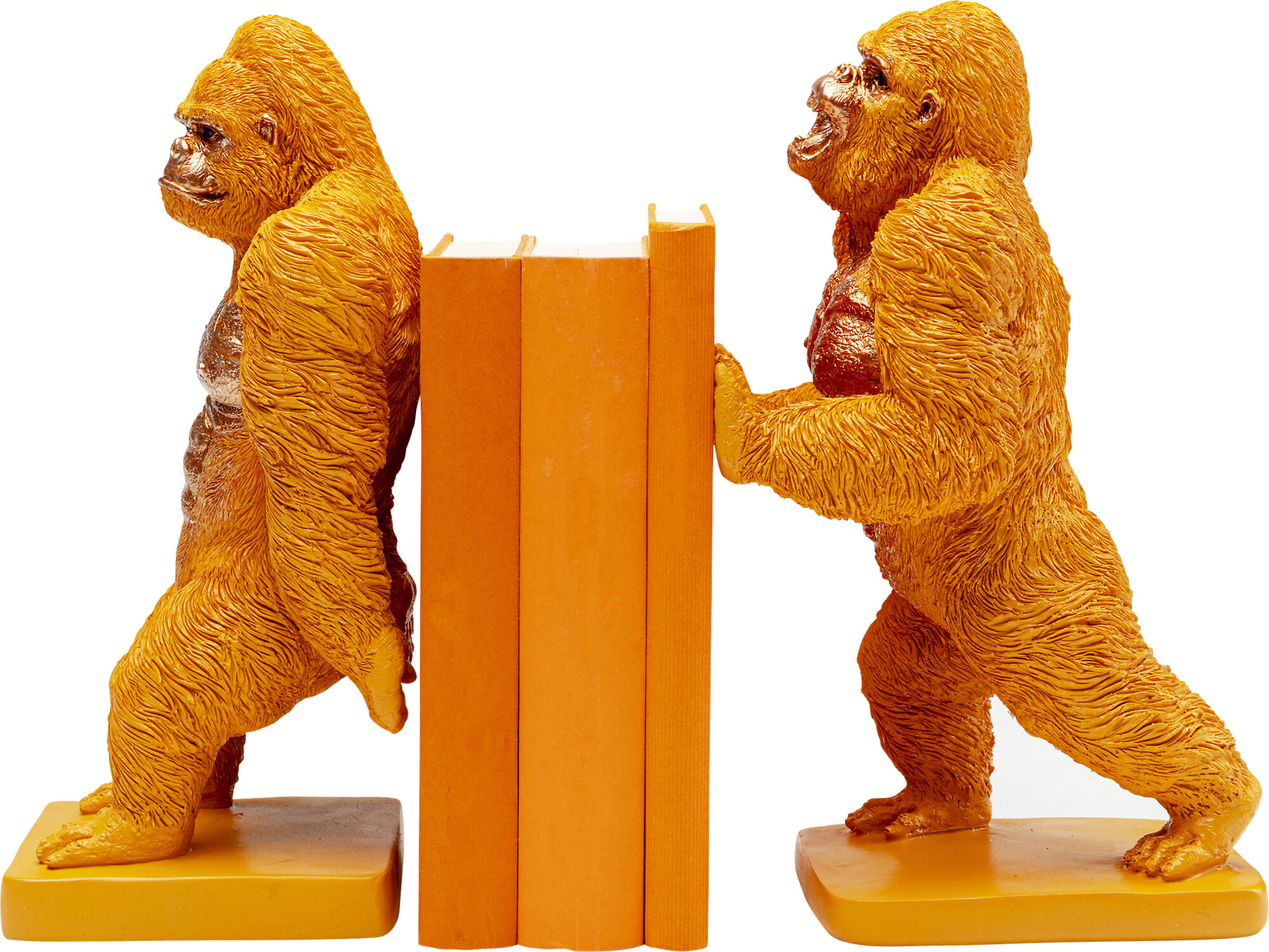 Podpórki na książki Gorilla (2-set) pomarańczowe – grafika-1.