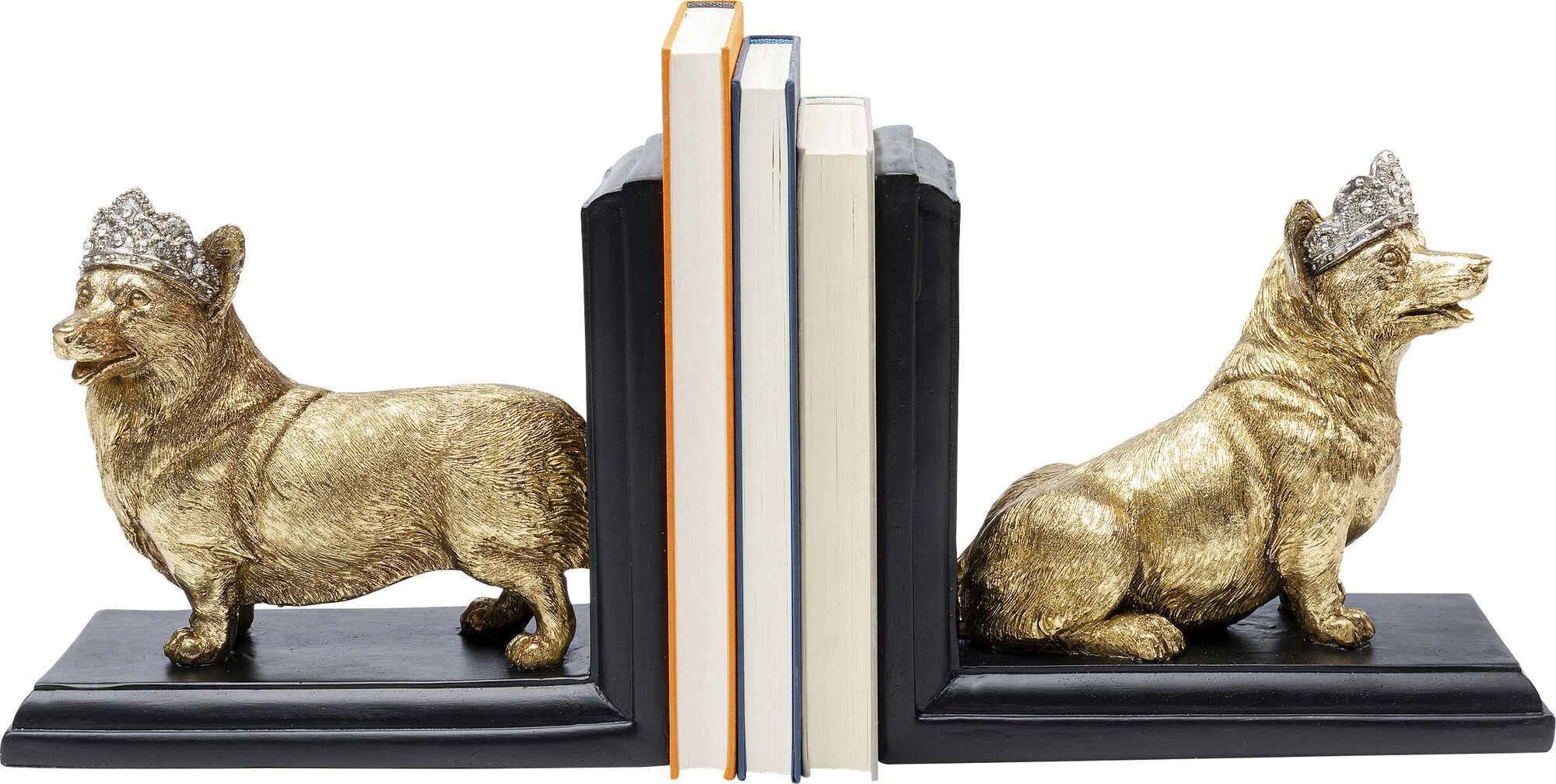 Fermalibro Royal standing Corgi (2/set) – immagine-1.