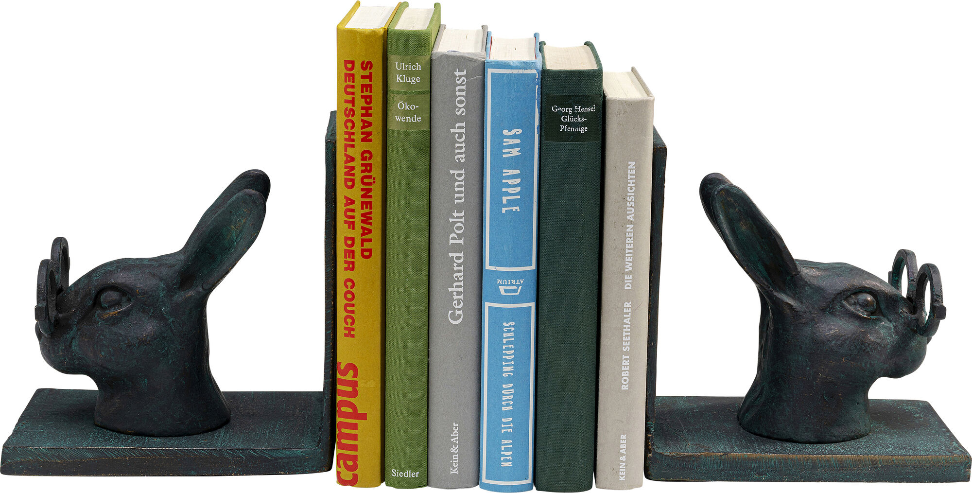 Podpórki na książki Smart Rabbit 2 el. 32x18 cm aluminium – grafika-1.