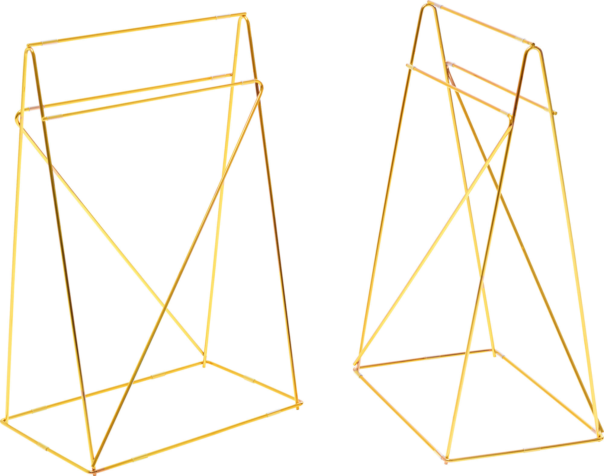 Podstawa biurka Polar 2 el. złota matowa – grafika-1.