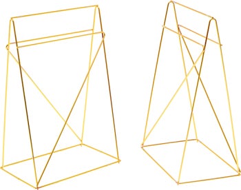 Table Base Polar Brass matt 31x49cm (2/Set) – billede-1.