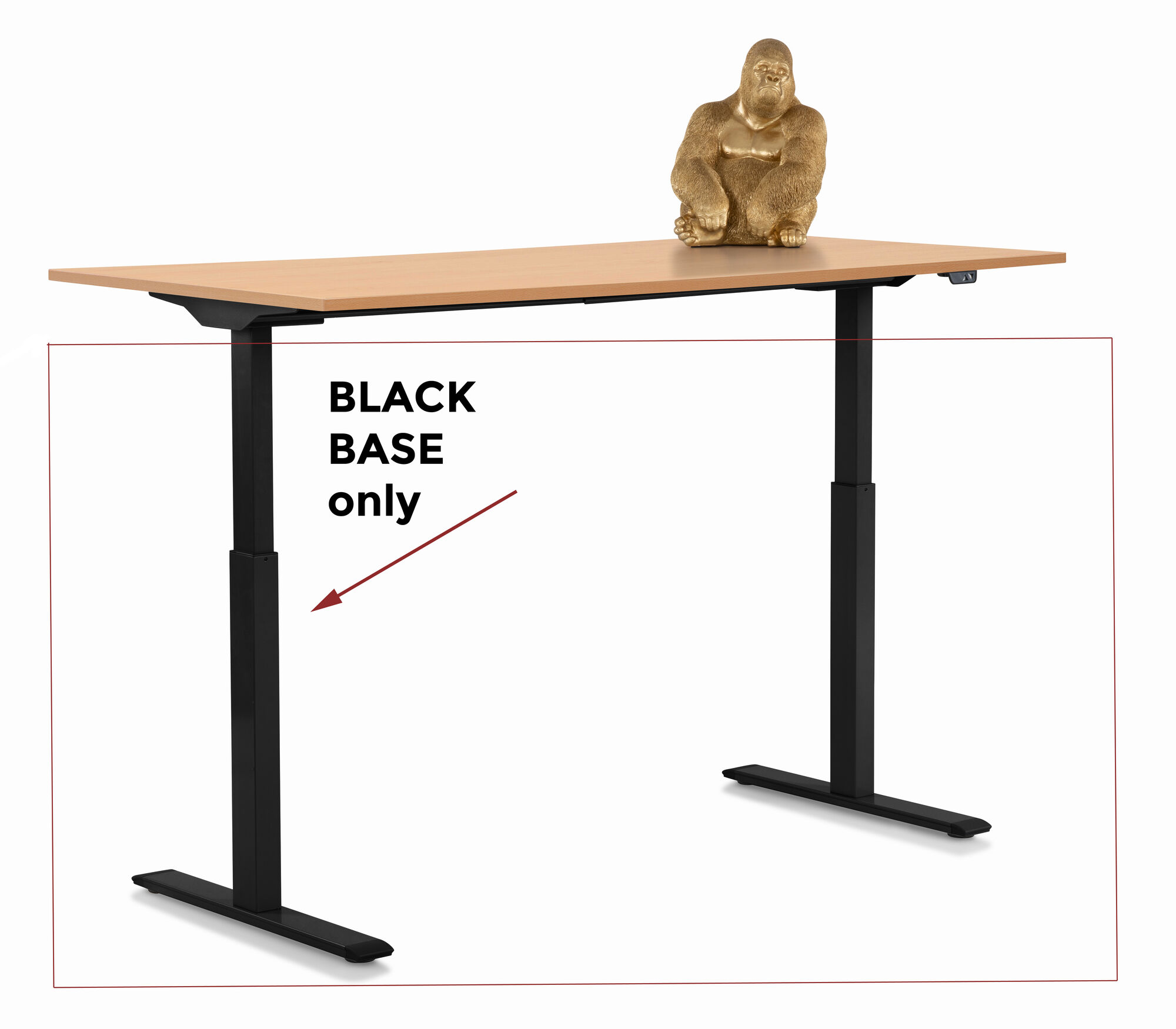 Baza stol Tavola Offfice crna – slika-1.