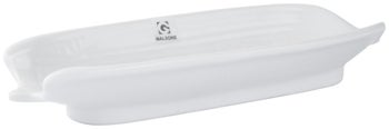 Podstawka do podawania kukurydzy porcelanowe biała 22x8 cm – obraz-1