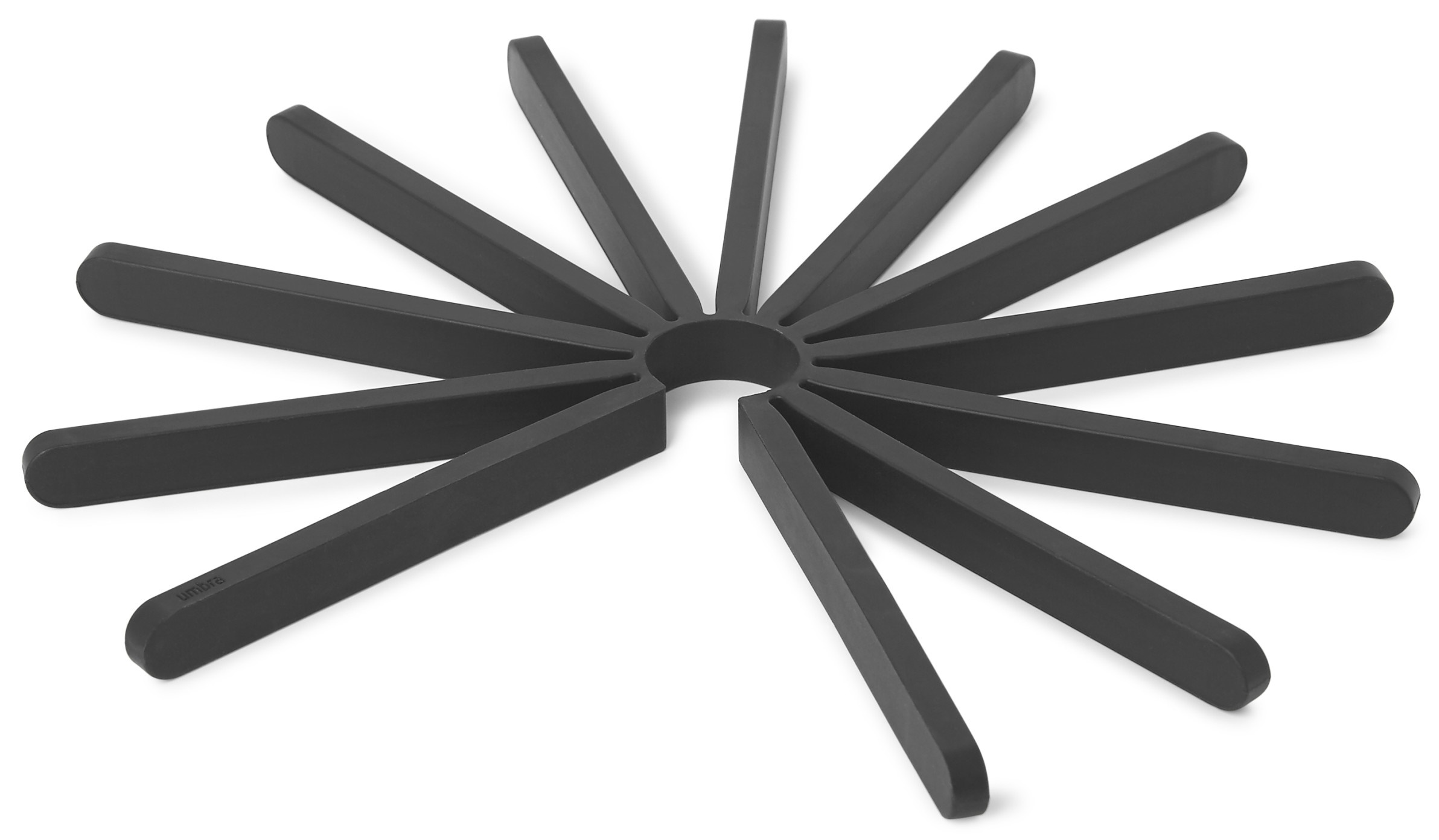 Podstawka pod garnek Fanfare 2x25 cm czarna (2-set) – obraz-1