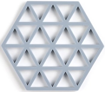 Podstawka pod garnek silikonowa niebieska 14x16 cm – obraz-1